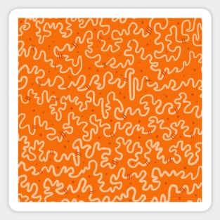 Abstract Orange #2 Sticker